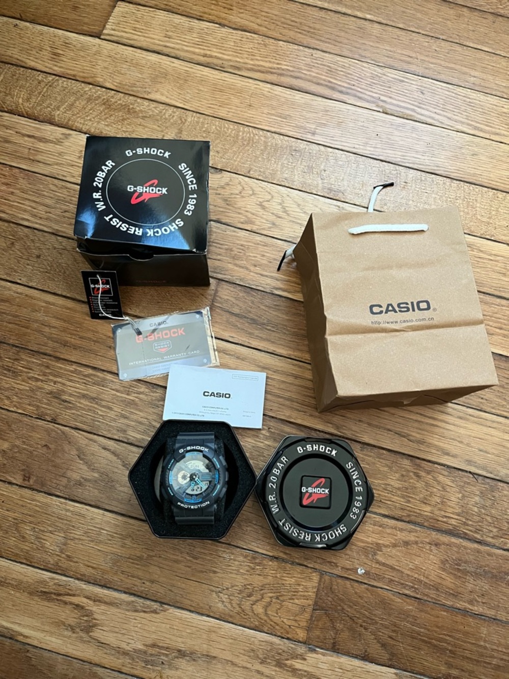 Casio G-Shock Watch in Black with Blue Accents